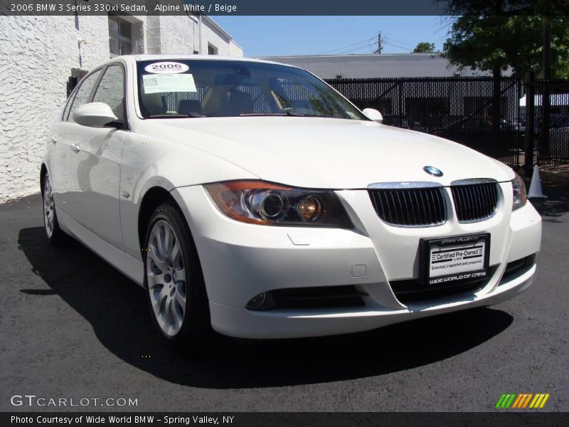 Alpine White / Beige 2006 BMW 3 Series 330xi Sedan
