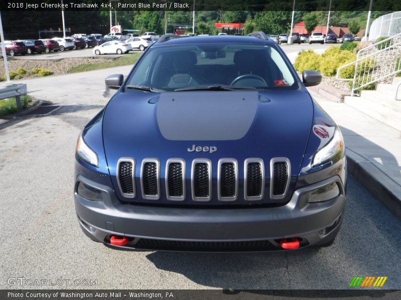 Patriot Blue Pearl / Black 2018 Jeep Cherokee Trailhawk 4x4