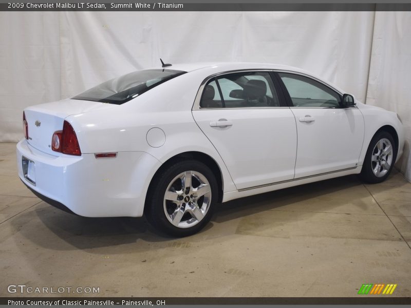 Summit White / Titanium 2009 Chevrolet Malibu LT Sedan