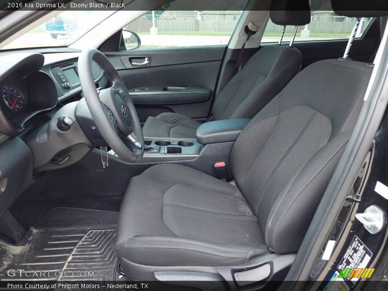 Front Seat of 2016 Optima LX
