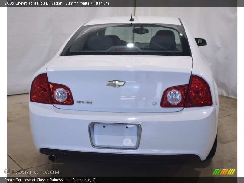 Summit White / Titanium 2009 Chevrolet Malibu LT Sedan