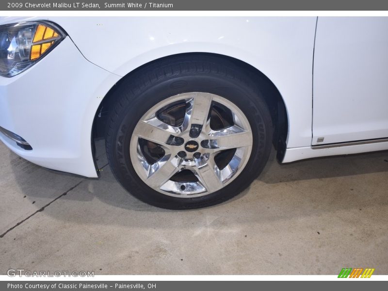 Summit White / Titanium 2009 Chevrolet Malibu LT Sedan