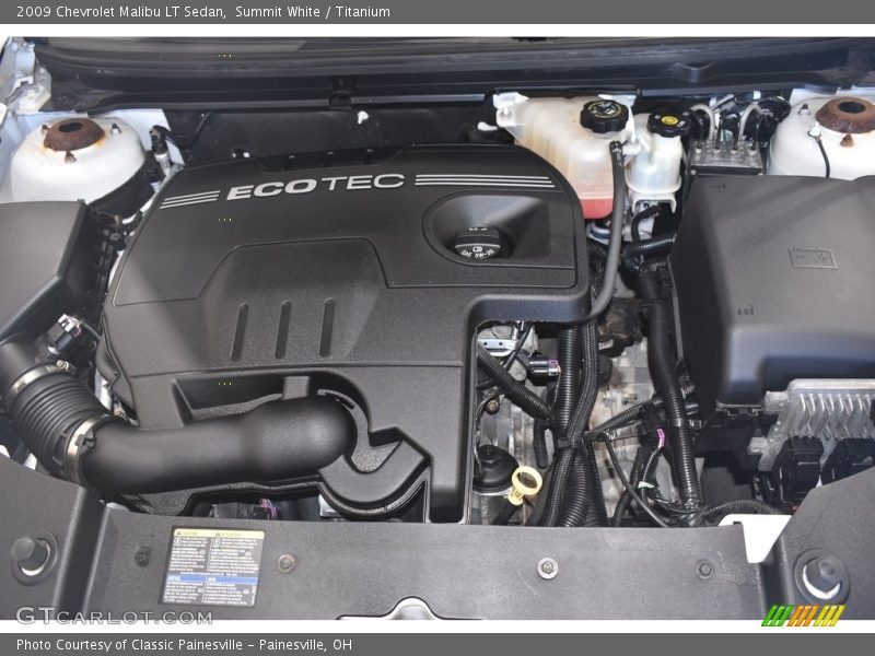 Summit White / Titanium 2009 Chevrolet Malibu LT Sedan