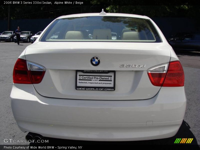 Alpine White / Beige 2006 BMW 3 Series 330xi Sedan