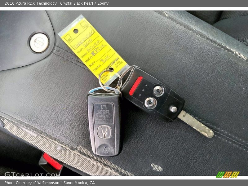 Crystal Black Pearl / Ebony 2010 Acura RDX Technology