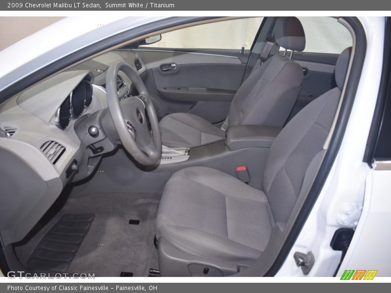 Summit White / Titanium 2009 Chevrolet Malibu LT Sedan