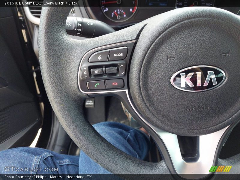 Ebony Black / Black 2016 Kia Optima LX