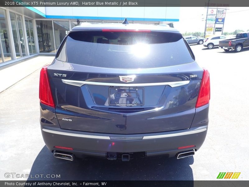 Harbor Blue Metallic / Jet Black 2018 Cadillac XT5 Premium Luxury AWD