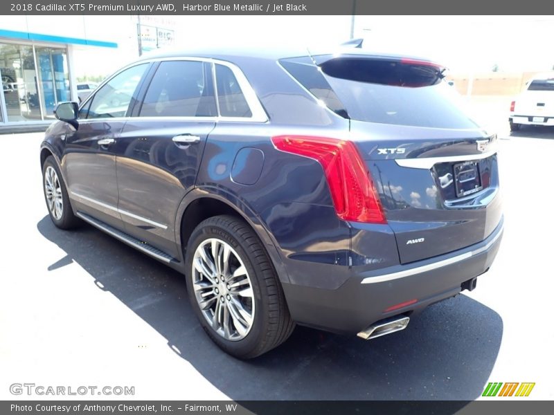 Harbor Blue Metallic / Jet Black 2018 Cadillac XT5 Premium Luxury AWD
