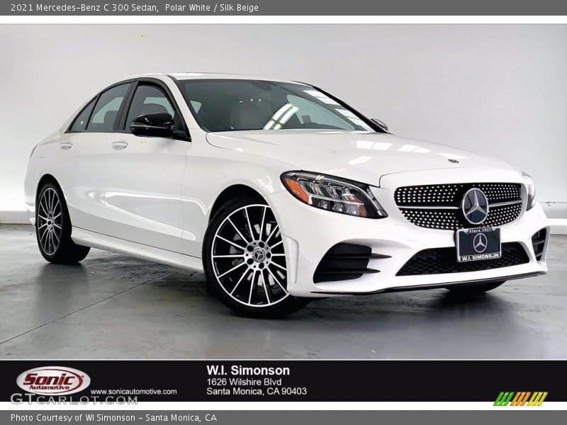 Polar White / Silk Beige 2021 Mercedes-Benz C 300 Sedan