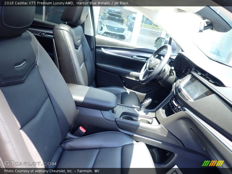 Harbor Blue Metallic / Jet Black 2018 Cadillac XT5 Premium Luxury AWD