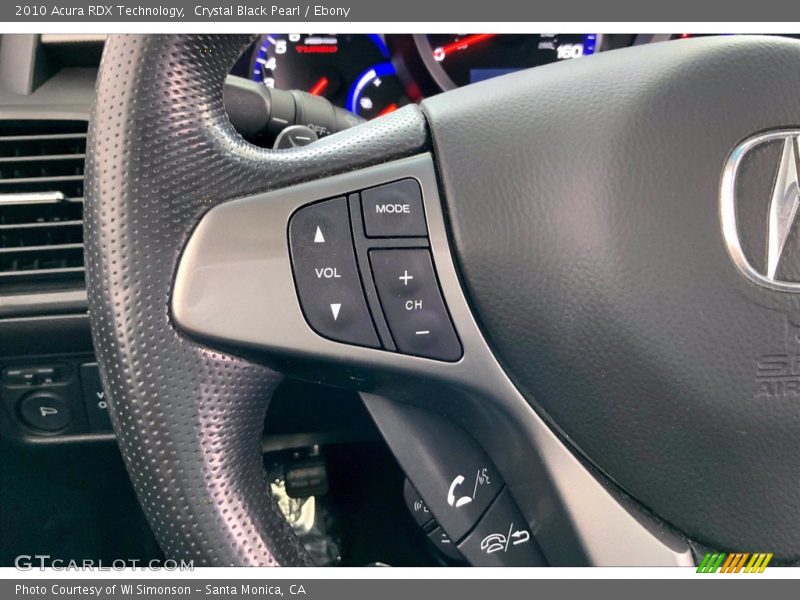 Crystal Black Pearl / Ebony 2010 Acura RDX Technology