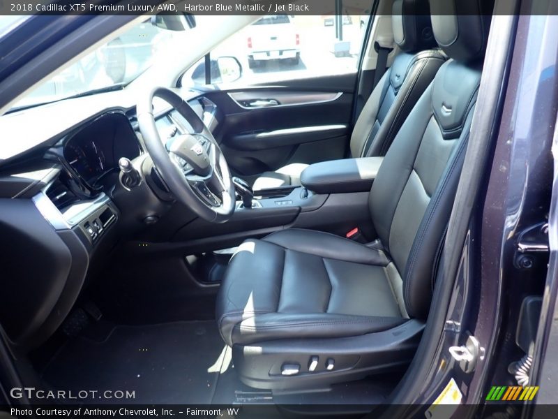 Harbor Blue Metallic / Jet Black 2018 Cadillac XT5 Premium Luxury AWD