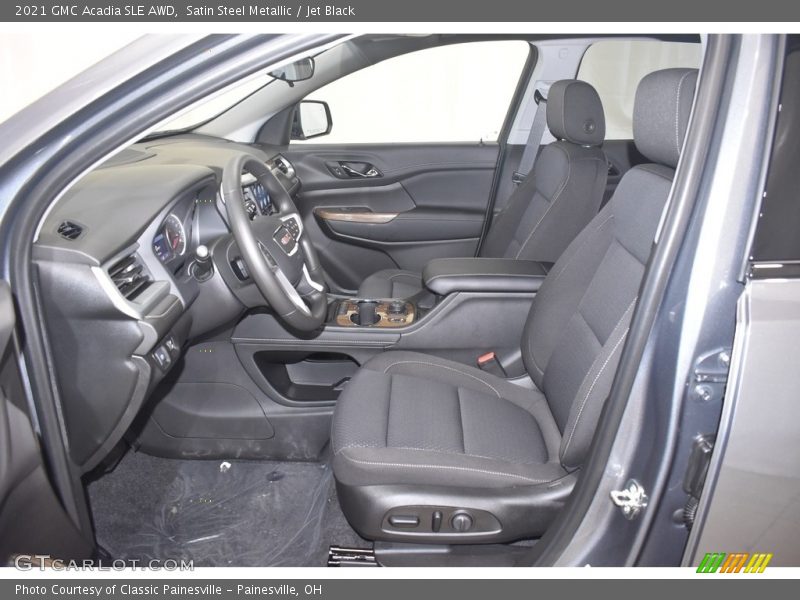 Satin Steel Metallic / Jet Black 2021 GMC Acadia SLE AWD