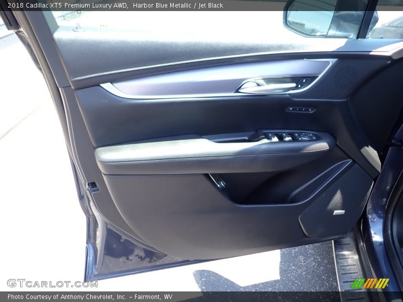 Harbor Blue Metallic / Jet Black 2018 Cadillac XT5 Premium Luxury AWD