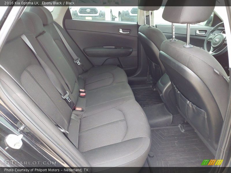 Rear Seat of 2016 Optima LX