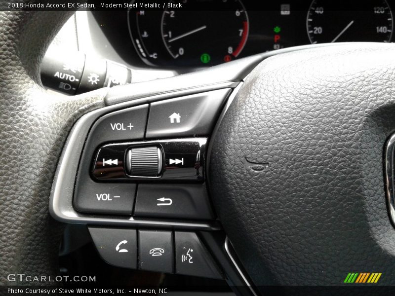 Modern Steel Metallic / Black 2018 Honda Accord EX Sedan