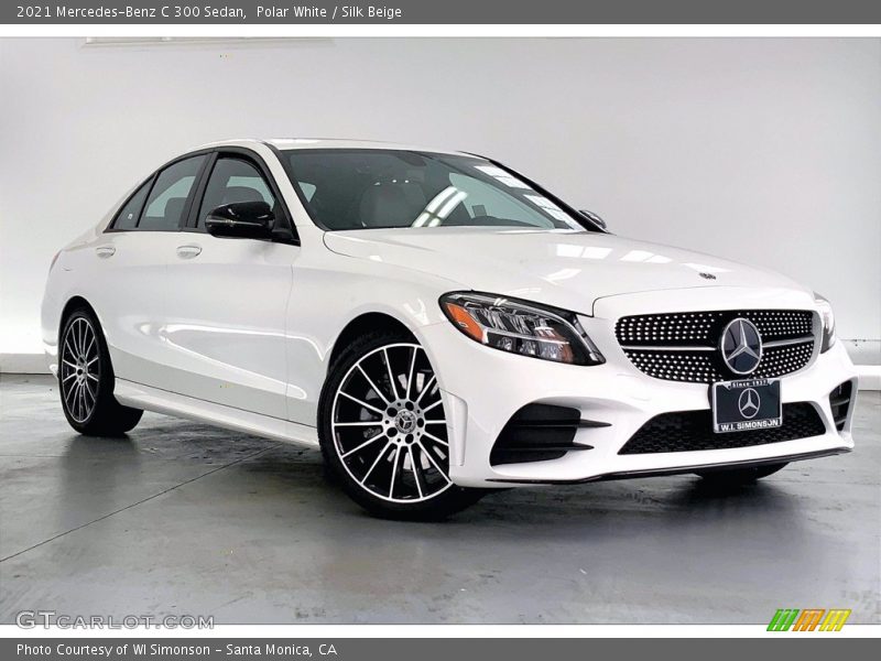 Polar White / Silk Beige 2021 Mercedes-Benz C 300 Sedan