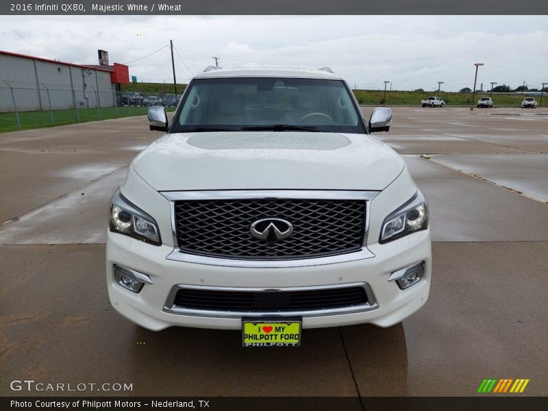 Majestic White / Wheat 2016 Infiniti QX80