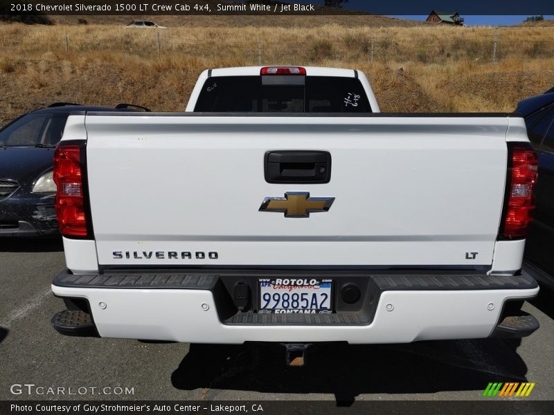 Summit White / Jet Black 2018 Chevrolet Silverado 1500 LT Crew Cab 4x4