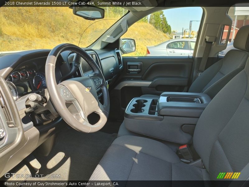 Summit White / Jet Black 2018 Chevrolet Silverado 1500 LT Crew Cab 4x4