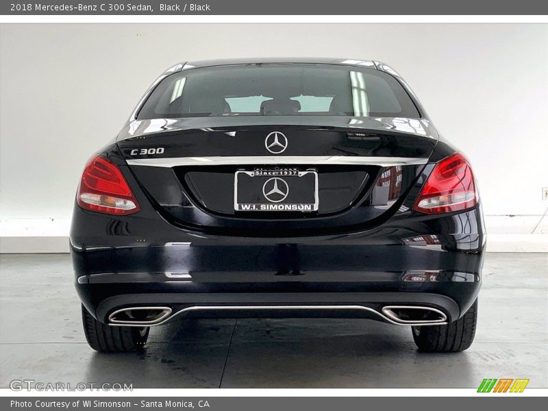 Black / Black 2018 Mercedes-Benz C 300 Sedan