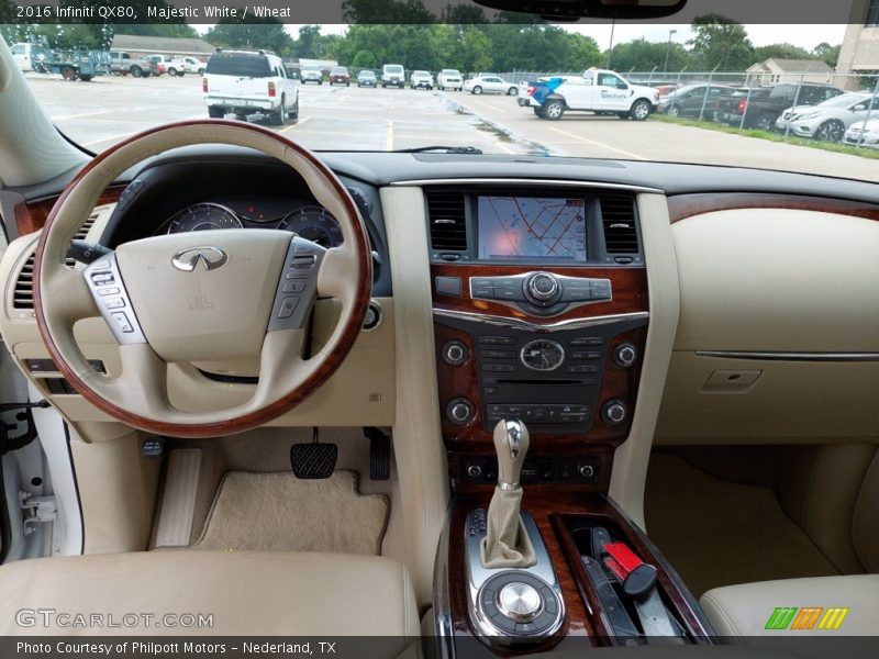 Dashboard of 2016 QX80 