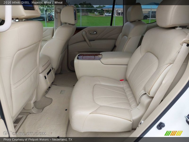 Rear Seat of 2016 QX80 