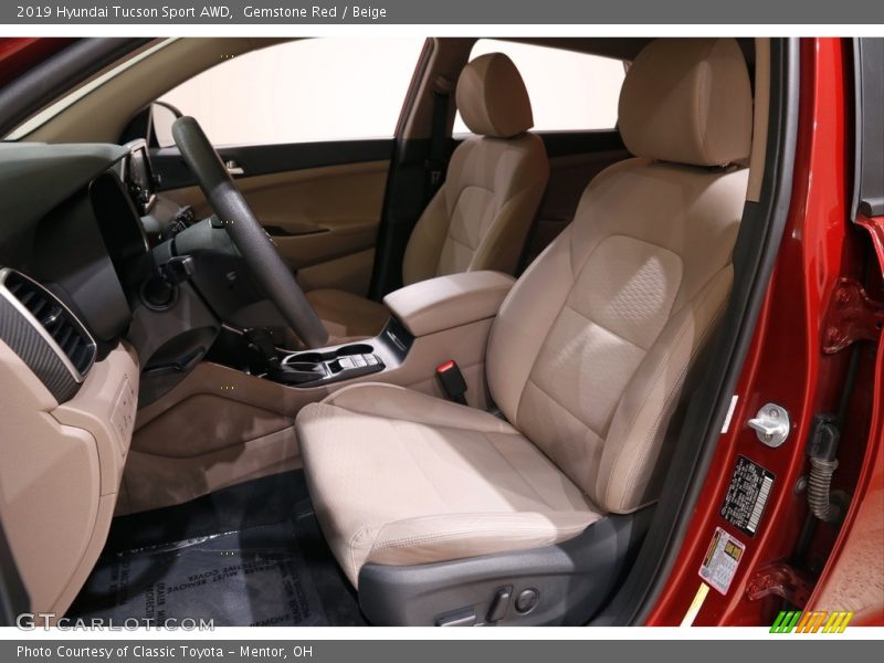 Gemstone Red / Beige 2019 Hyundai Tucson Sport AWD