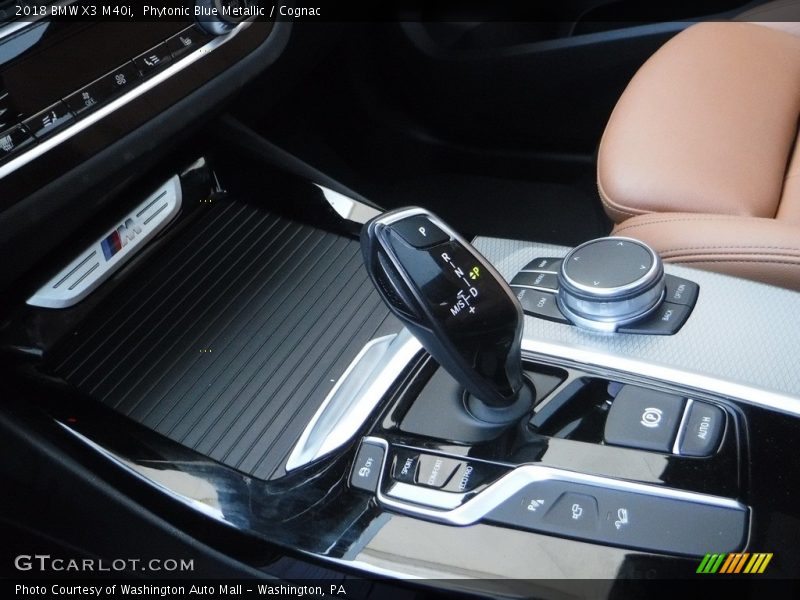 Phytonic Blue Metallic / Cognac 2018 BMW X3 M40i