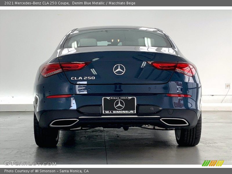 Denim Blue Metallic / Macchiato Beige 2021 Mercedes-Benz CLA 250 Coupe