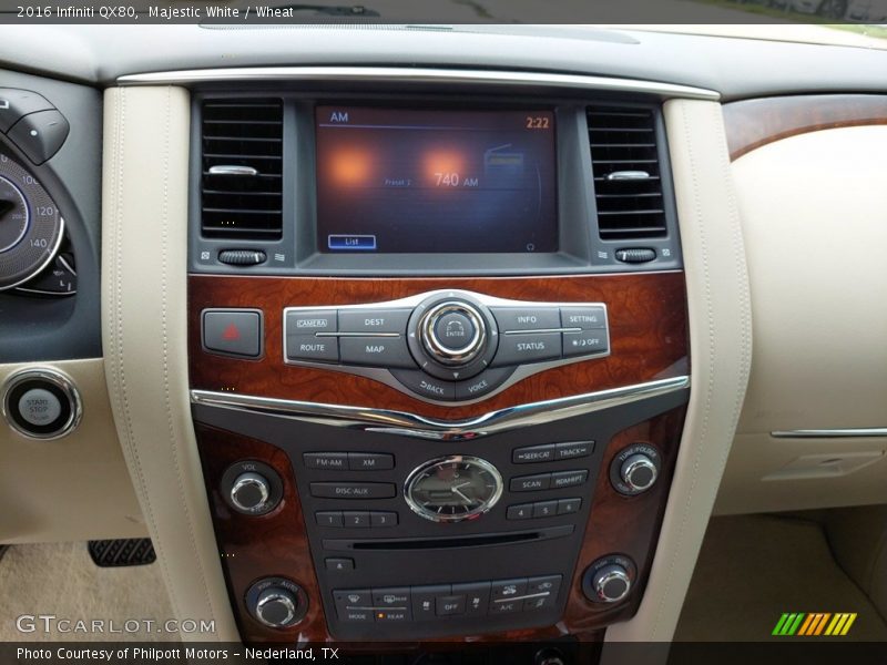 Controls of 2016 QX80 