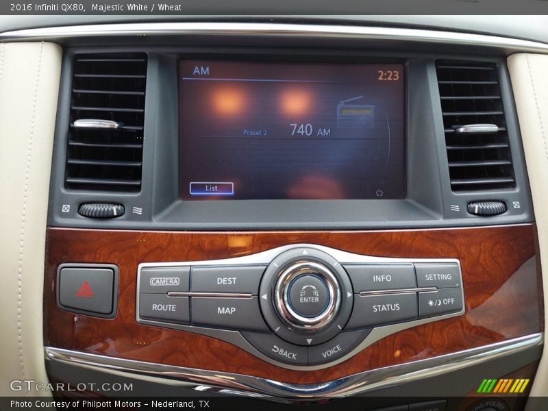 Controls of 2016 QX80 