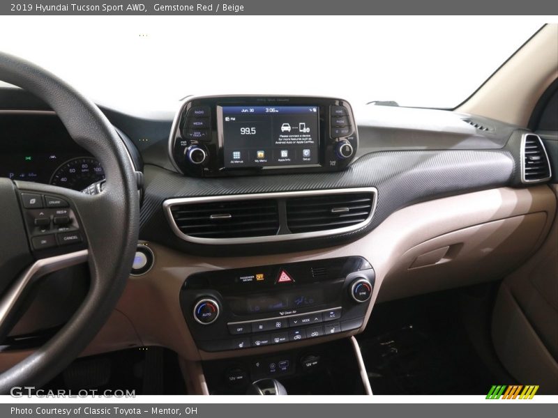 Gemstone Red / Beige 2019 Hyundai Tucson Sport AWD