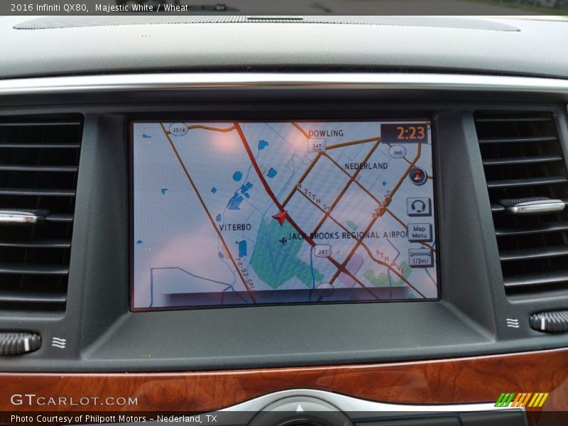 Navigation of 2016 QX80 