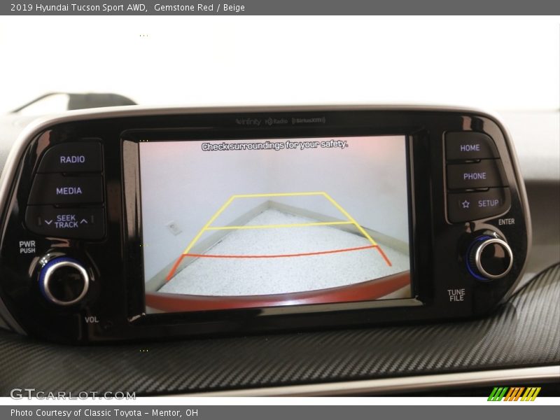 Gemstone Red / Beige 2019 Hyundai Tucson Sport AWD