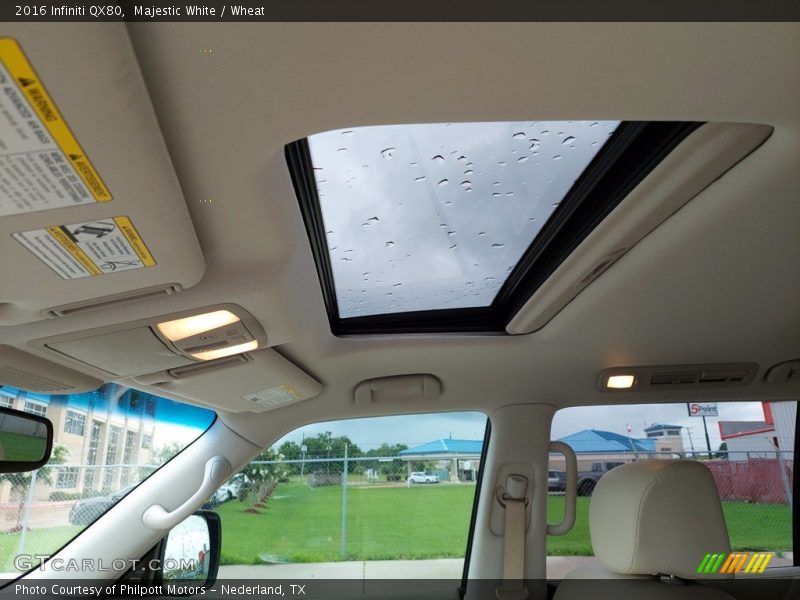 Sunroof of 2016 QX80 