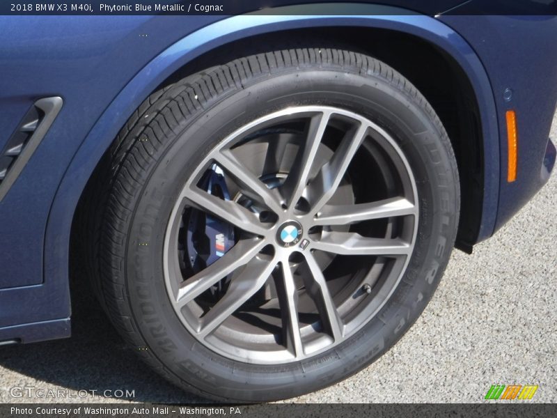 Phytonic Blue Metallic / Cognac 2018 BMW X3 M40i