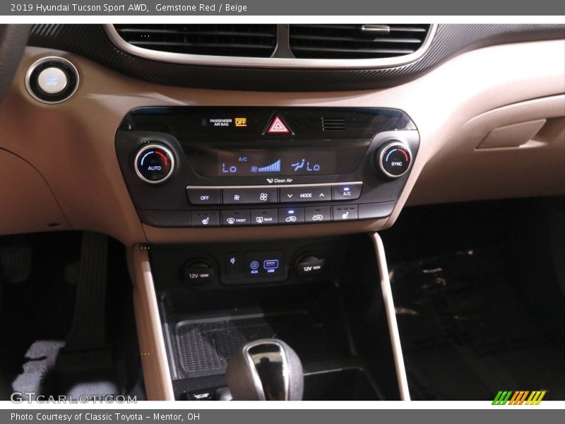 Gemstone Red / Beige 2019 Hyundai Tucson Sport AWD