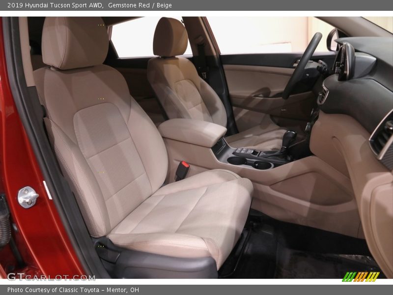 Gemstone Red / Beige 2019 Hyundai Tucson Sport AWD