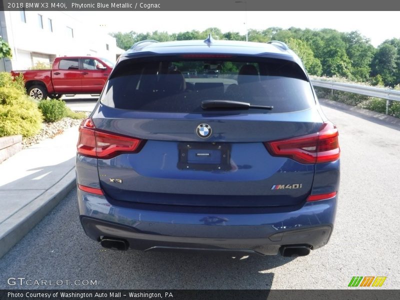 Phytonic Blue Metallic / Cognac 2018 BMW X3 M40i