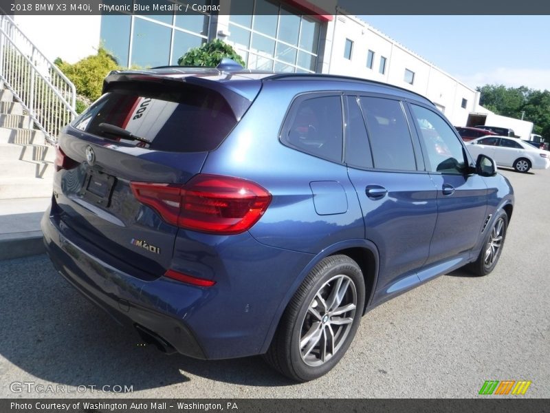 Phytonic Blue Metallic / Cognac 2018 BMW X3 M40i