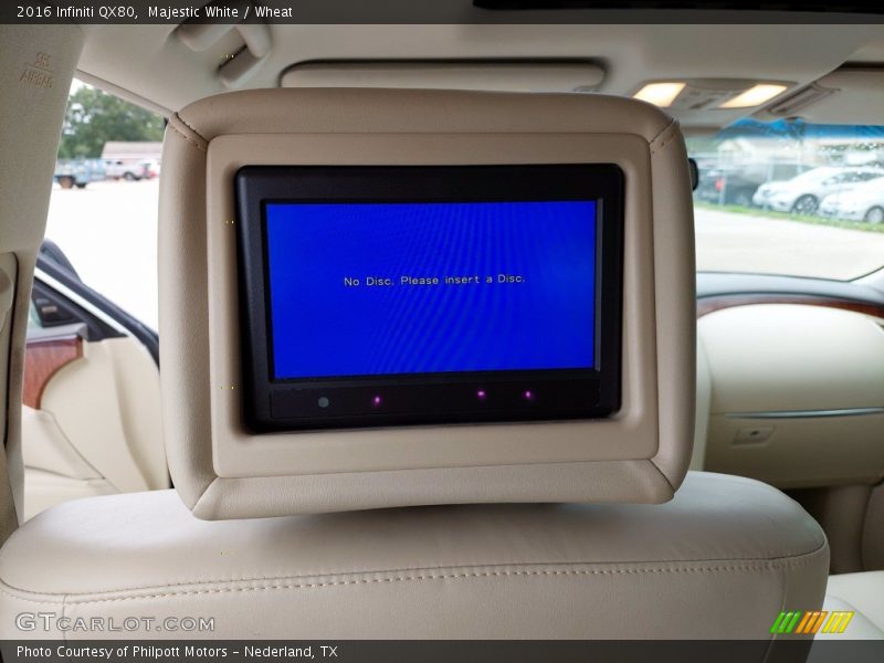 Entertainment System of 2016 QX80 