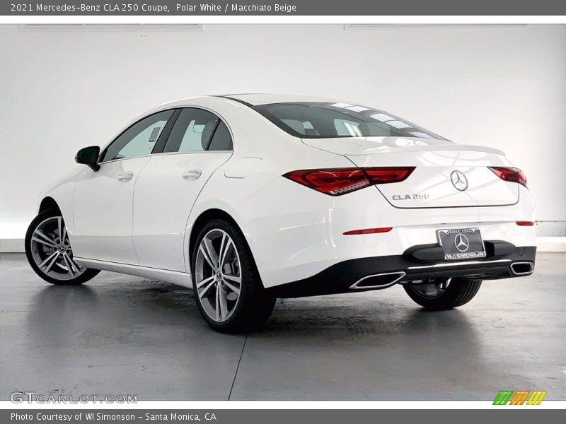 Polar White / Macchiato Beige 2021 Mercedes-Benz CLA 250 Coupe