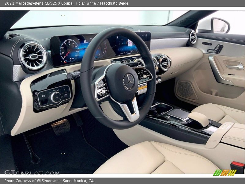 Polar White / Macchiato Beige 2021 Mercedes-Benz CLA 250 Coupe