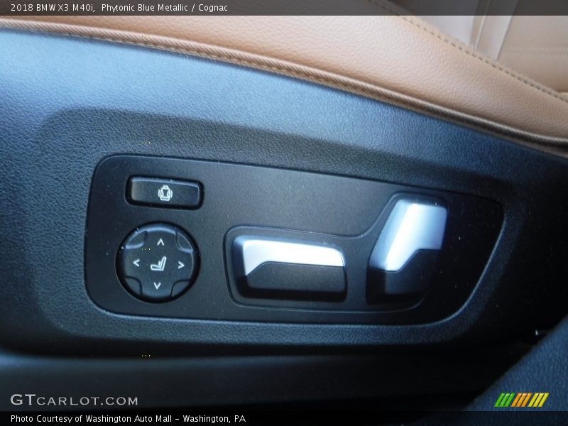 Phytonic Blue Metallic / Cognac 2018 BMW X3 M40i