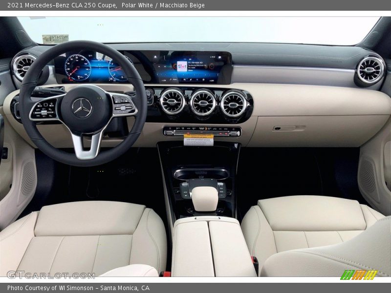 Polar White / Macchiato Beige 2021 Mercedes-Benz CLA 250 Coupe