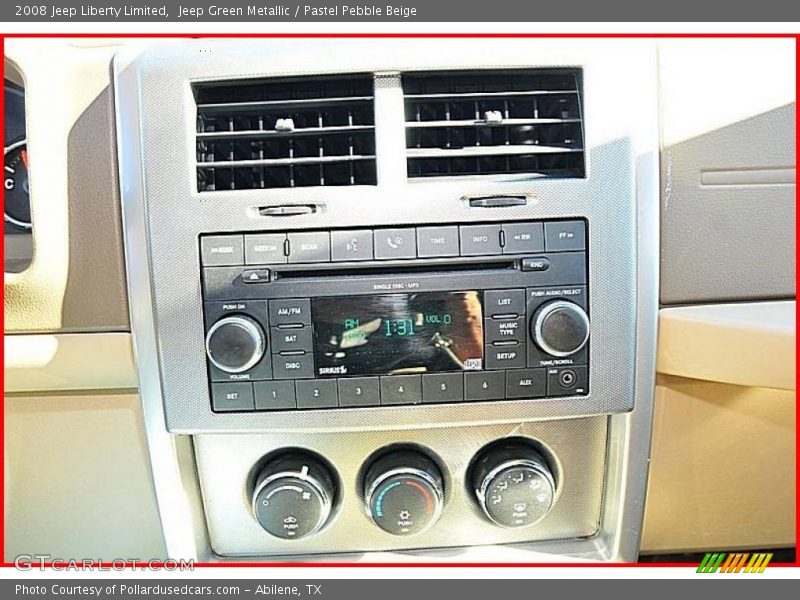 Jeep Green Metallic / Pastel Pebble Beige 2008 Jeep Liberty Limited
