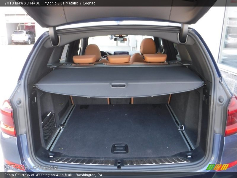 Phytonic Blue Metallic / Cognac 2018 BMW X3 M40i