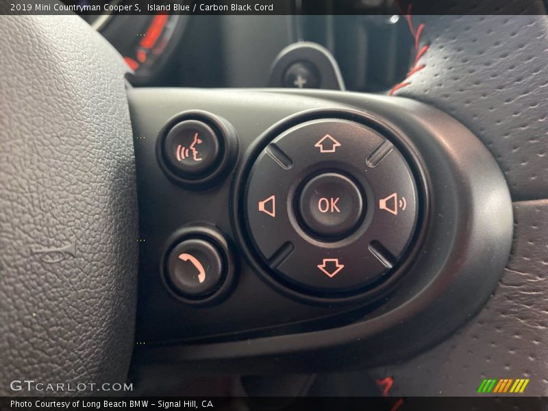Island Blue / Carbon Black Cord 2019 Mini Countryman Cooper S